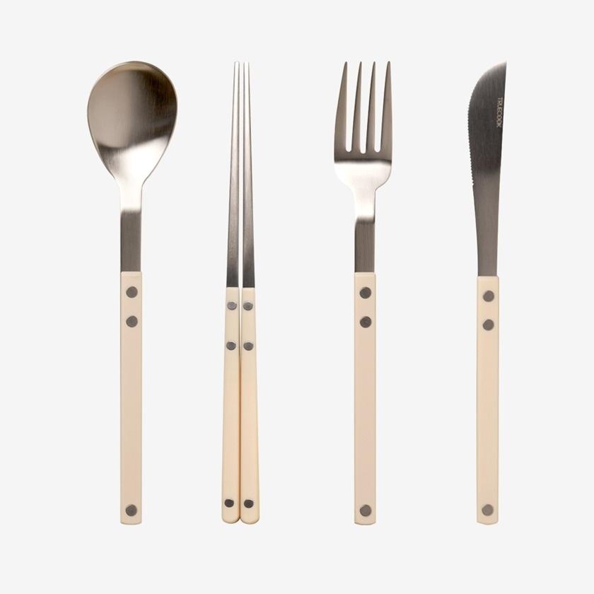 국내생산 스텐304 커트러리 디너세트4P (디너 스푼/젓가락/포크나이프)