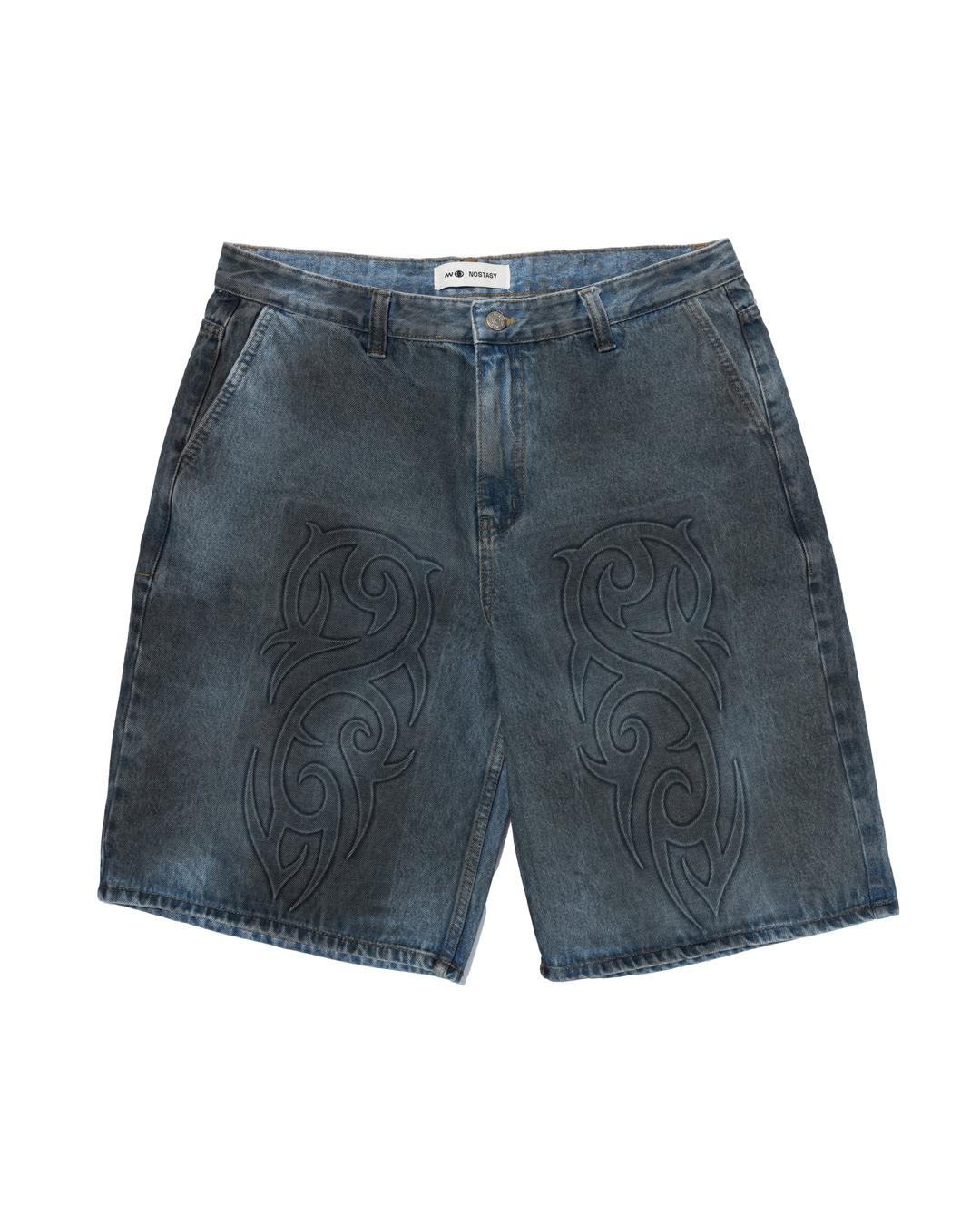 TRIBAL DENIM SHORT - S