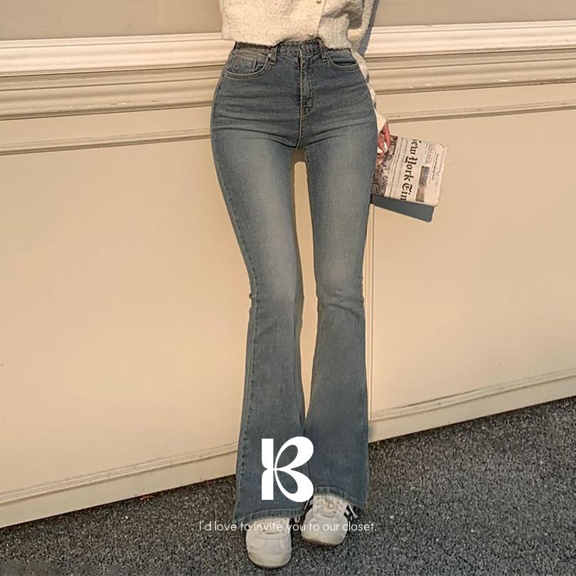 베이델리 [MADE/국내제작/숏,롱]케이트 빈티지 워싱 부츠컷 데님팬츠