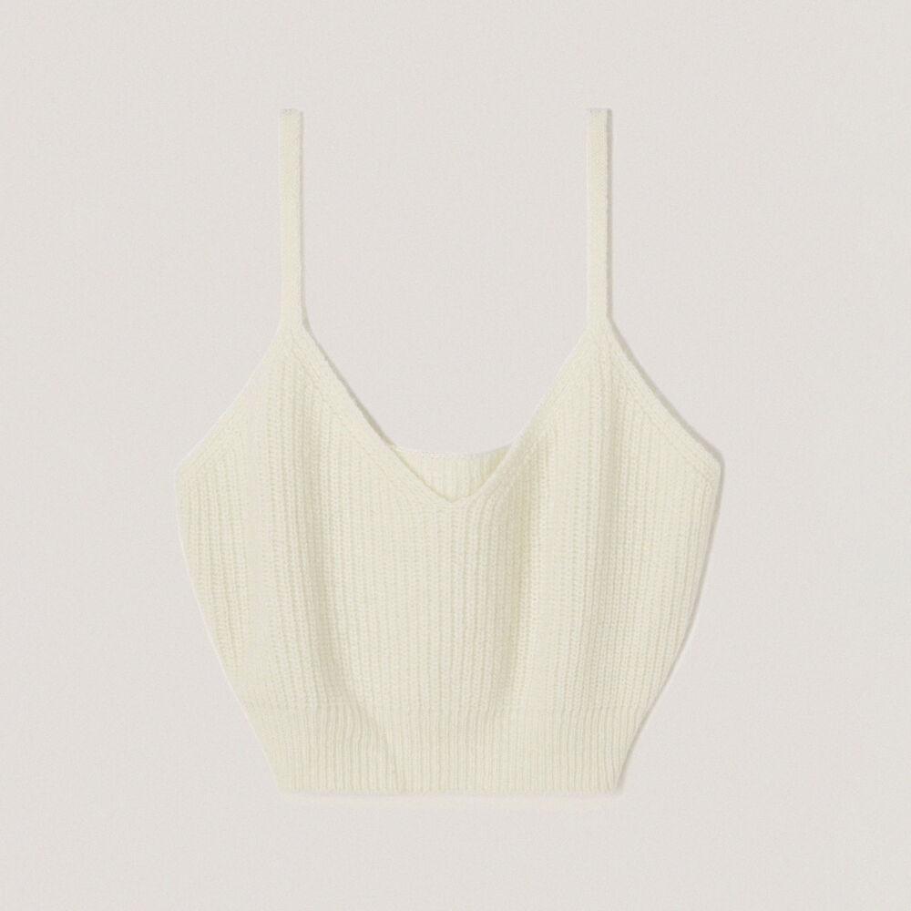 Ivory Avec V-neck Sleeveless