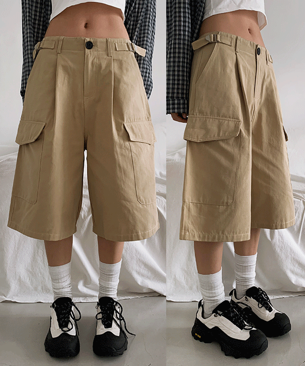 [기획] 루나 사이드 비죠 코튼 버뮤다 팬츠