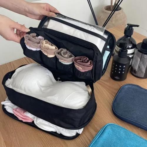 데일리 심플 수납가방 속옷가방 여행용 다용도 속옷파우치 대용량 속옷 파우치