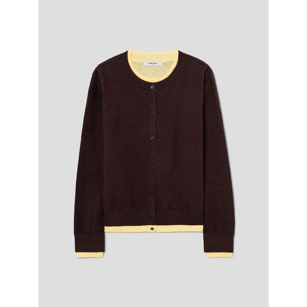 에잇세컨즈 레이어드 카디건  브라운 (35615AWM4D)