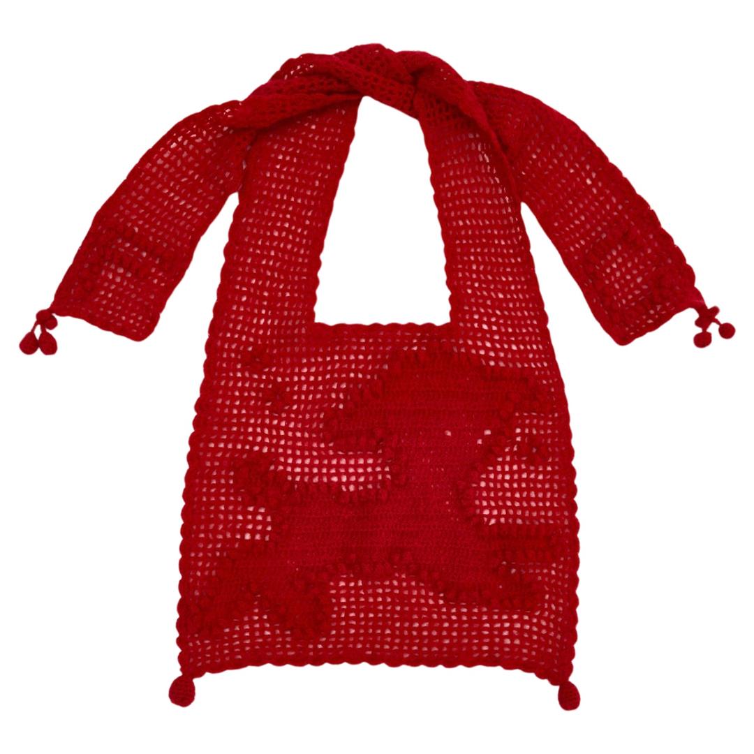 [29CM 단독] Crocheted Sailor Muffler (Doily Keyring SET) (RED)