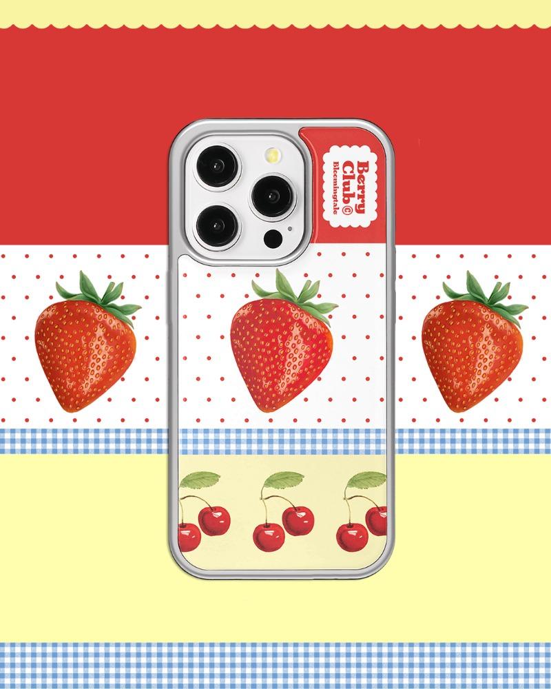 [실버에폭시] 스트로베리 도트 케이스