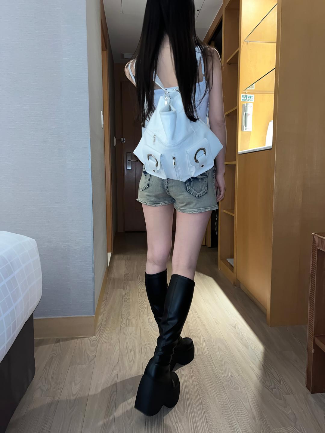 two buckle hobo cross bag