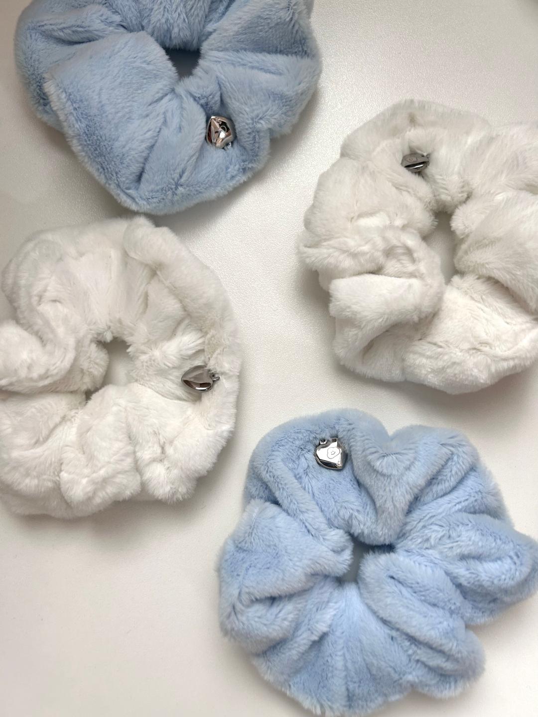 하트 팬던트 스크런치 2종