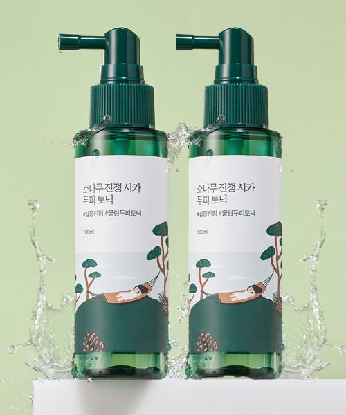 라운드랩(ROUNDLAB)  [2pack] 소나무 진정 시카 두피 토닉 100ml - 후기 | 무신사