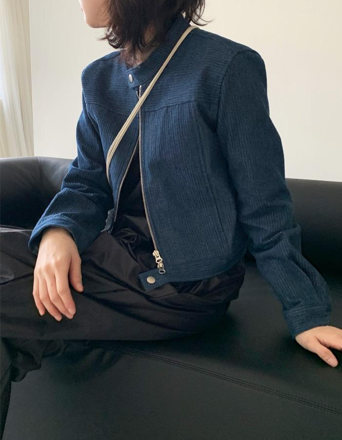 스탠드 데님 jacket