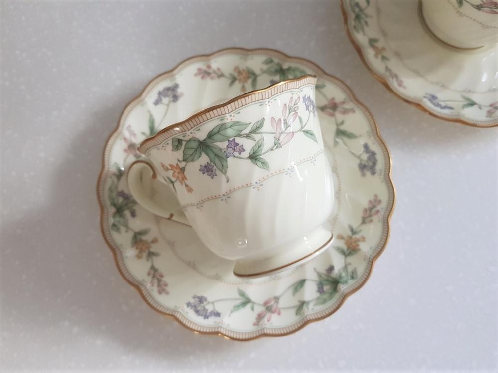 빈티지 노리다케 브룩할로우 잔소서 세트 / Noritake Brookhollow