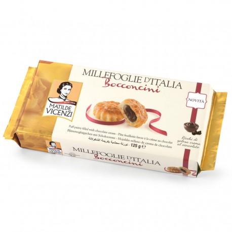 Matilde Vicenzi Millefoglie Bocconcini Ripieni al Cioccolato 125 Grammi - Buonitaly