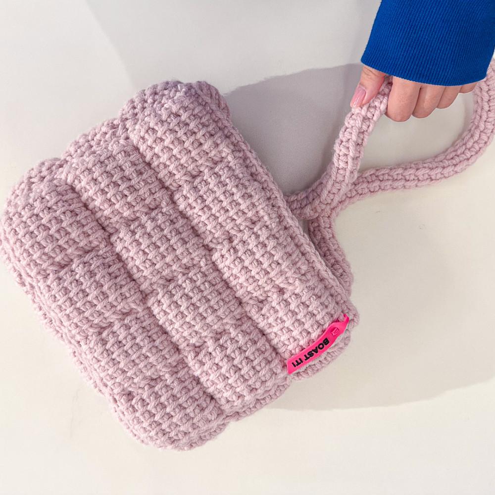 아빌뜨개 34bun bag 아프간뜨개질 DIY 가방 패키지 (유튜브)