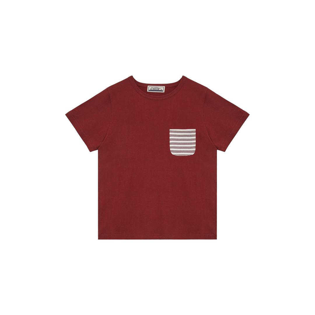saros pocket t-shirts- Burgundy(1)