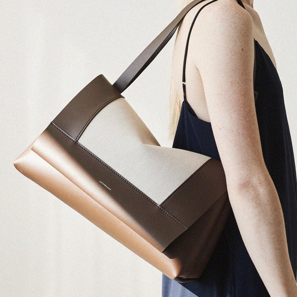 MOD FLAP BAG L - Canvas Combi_2 COLORS