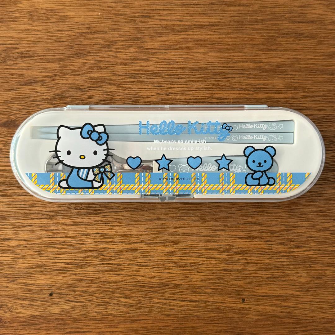 키티 블루 수저세트