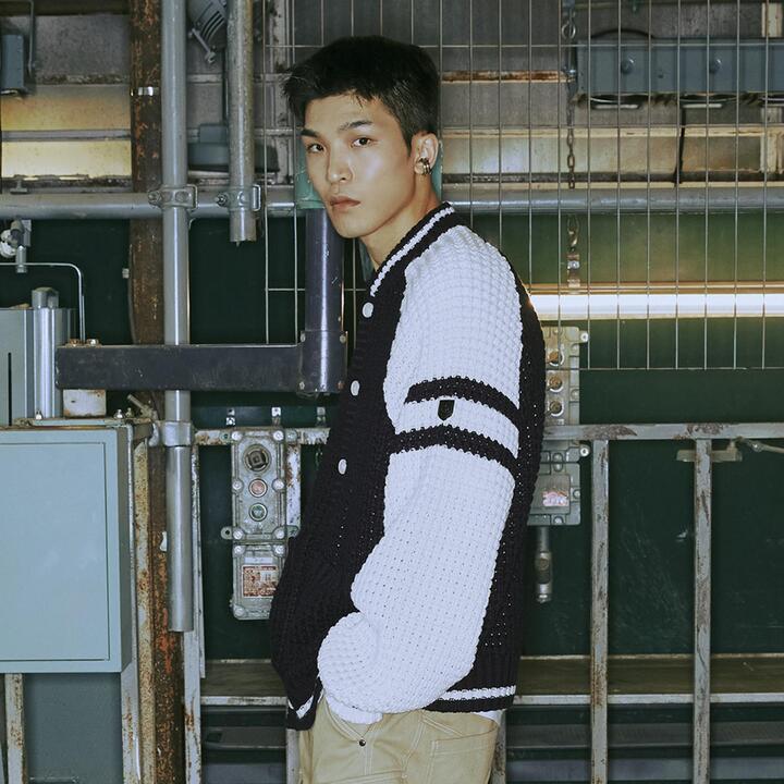 VARSITY KNIT CARDIGAN_NAVY