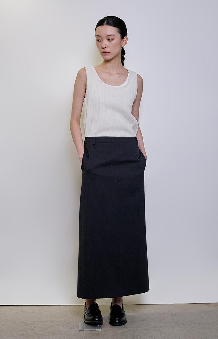 Classic Pencil Skirt_Charcoal