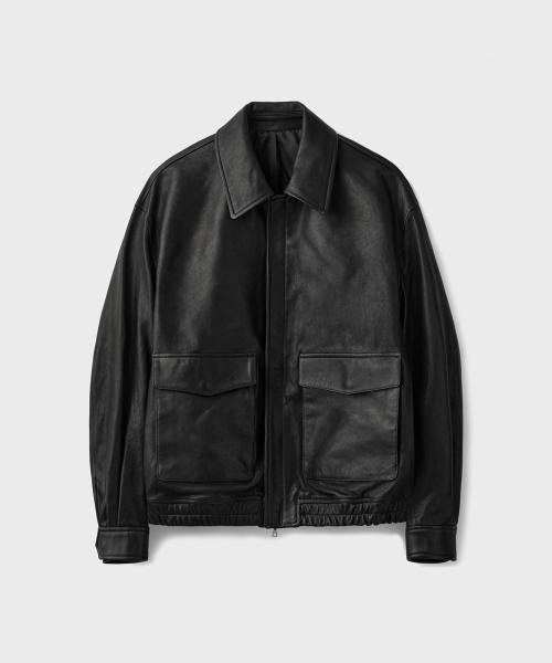 ITALY LAMBSKIN A2 JACKET [BLACK]