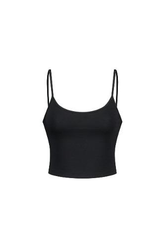 SLIM CROP TANK TOP [BLACK]