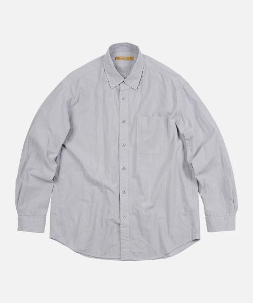 OG DOBBY WEAVE SEERSUCKER SHIRT _ GRAY