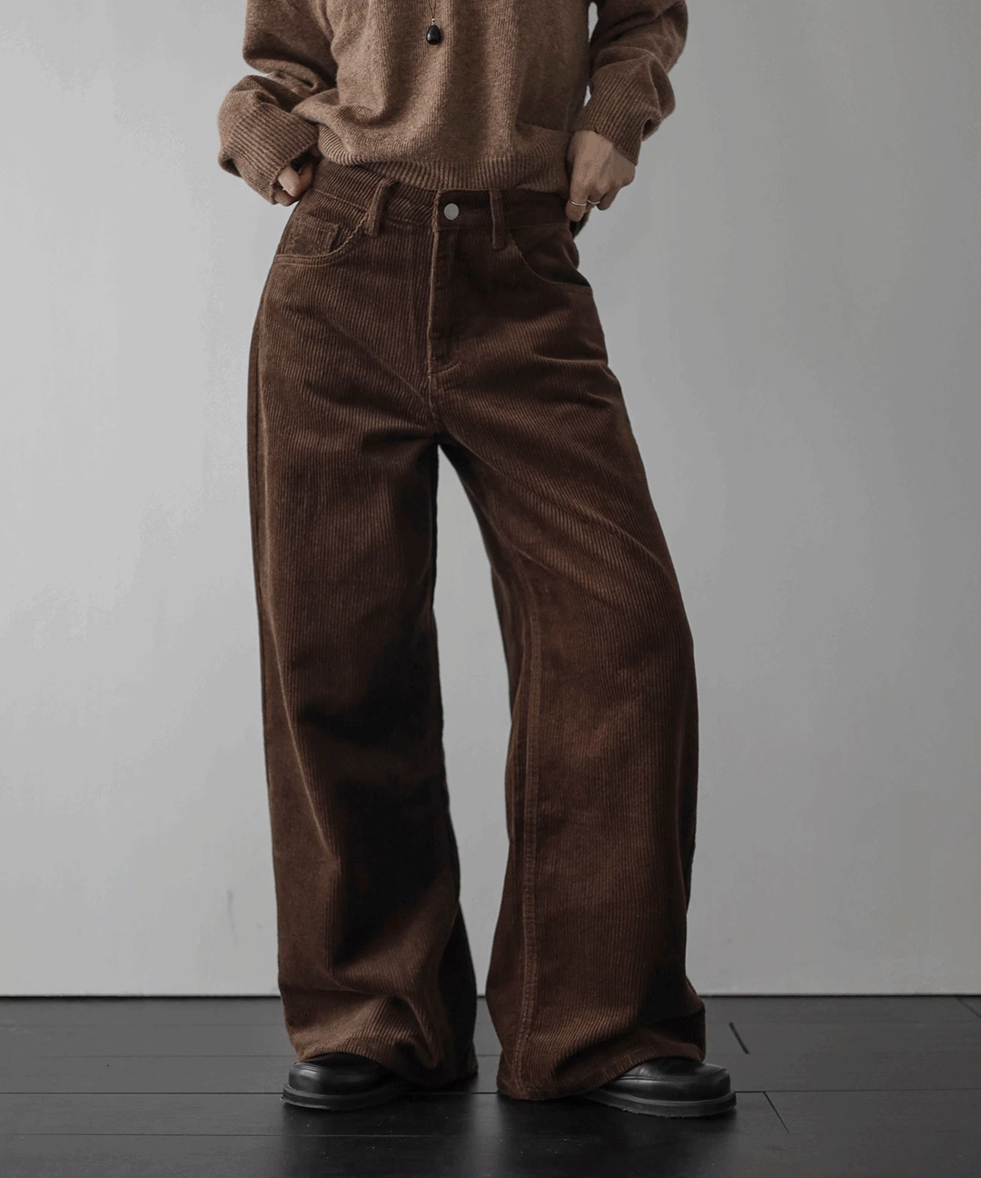 소프트 와이드 코듀로이 팬츠