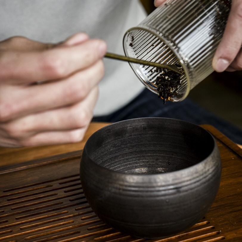 [퇴수기] 부부티하우스 복고풍 도자기퇴수통, 차판 차트레이 다도세트