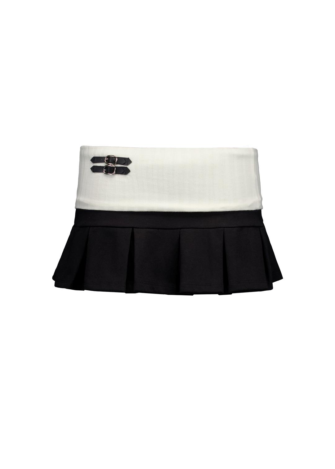 4US BANDING MINI SKIRT [BLACK]
