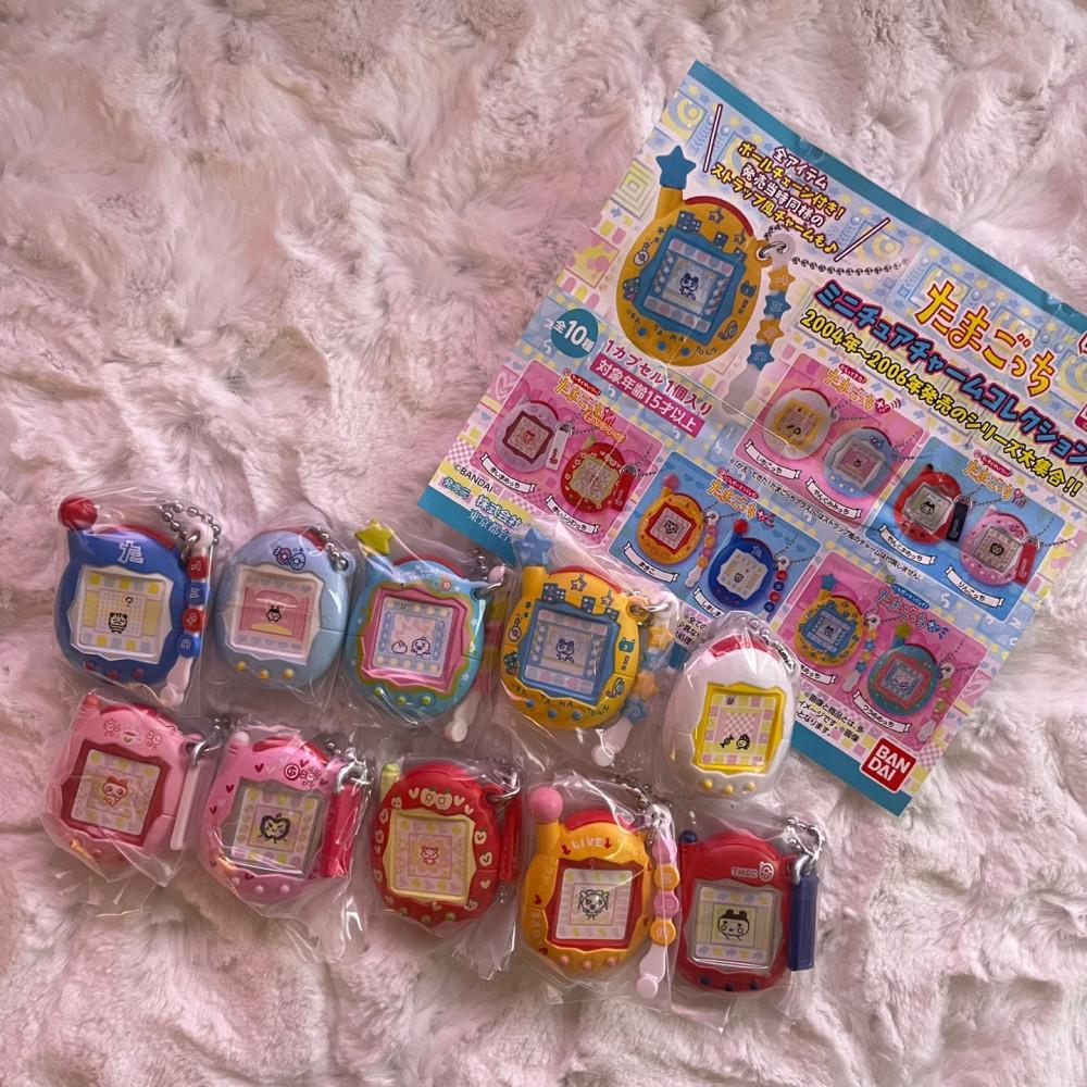 다마고치 모형 가챠 키링 10종