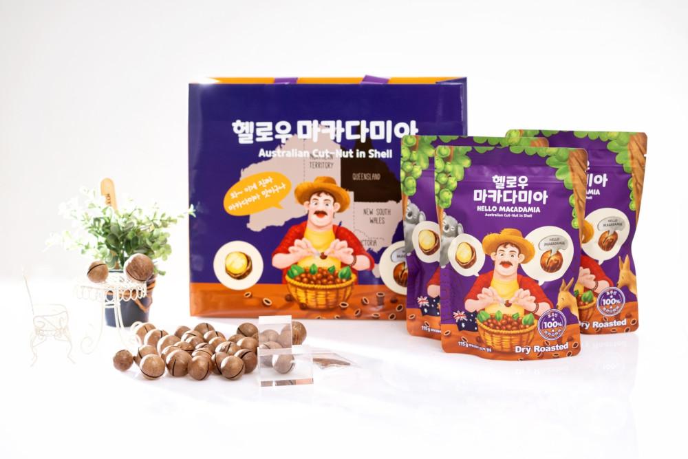헬로우 호주산 호주 마카다미아 껍질 까먹는 통마카다미아 견과류 드라이로스티드 [원산지:호주]