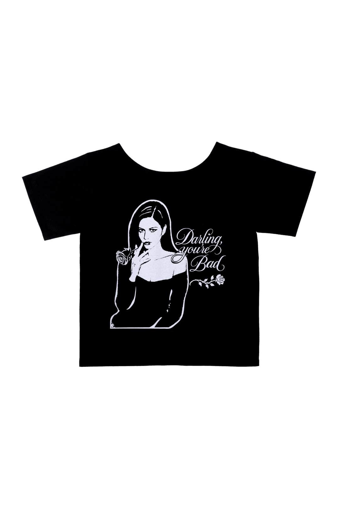 [2차 재입고]SMOKING ROSE TEE #BLACK - 달링유어배드