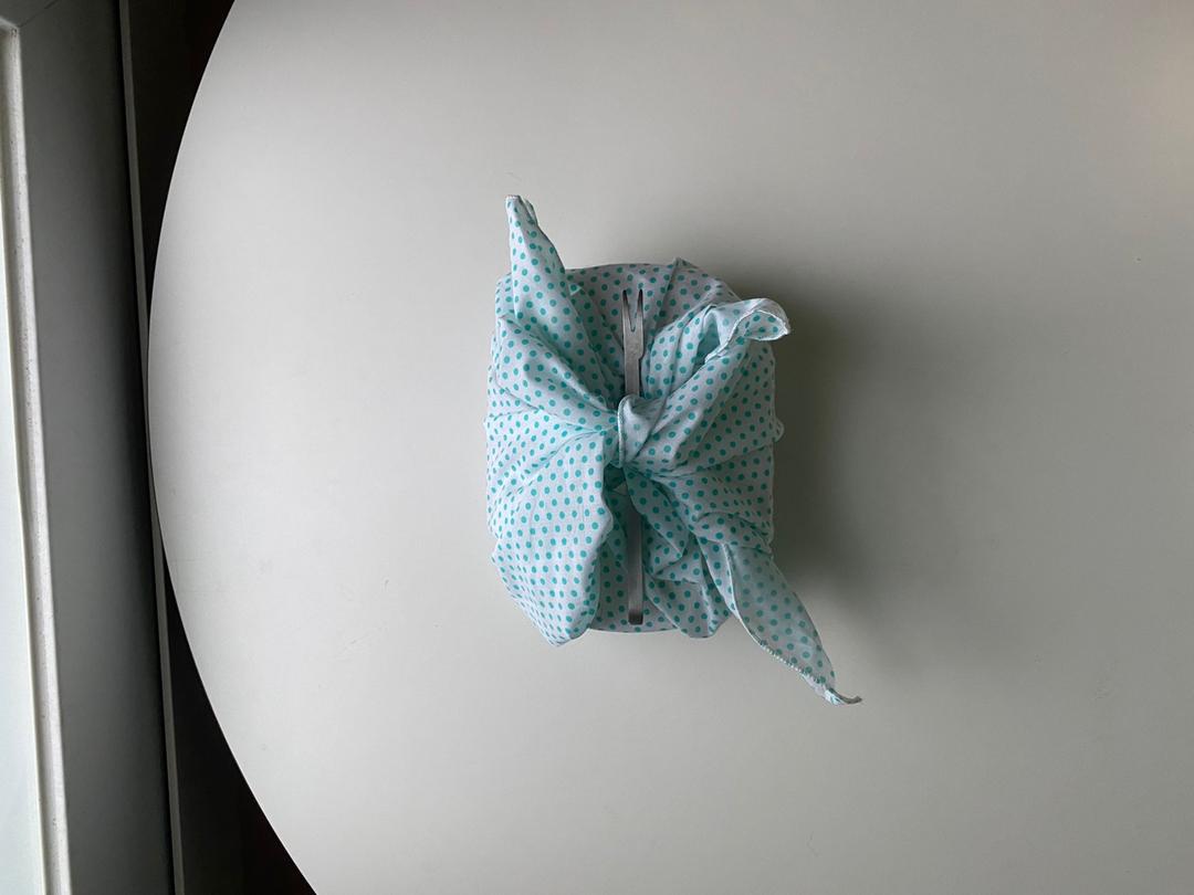 단종- 민트 도트 도시락 보자기