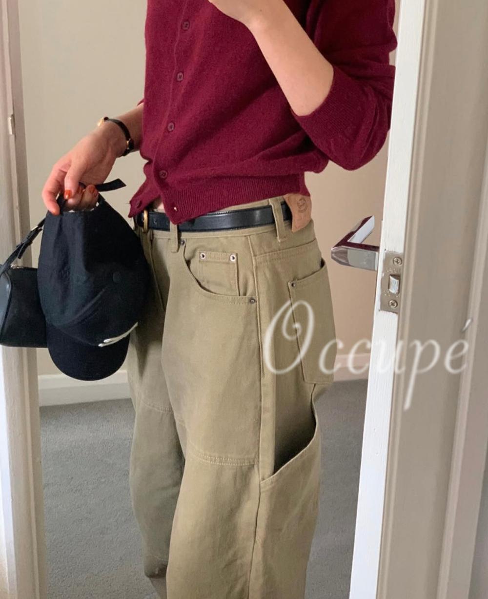 오큐페 [당일출고]런던레이스 어반 포켓 팬츠 (2col) londonlace 일자핏 워크팬츠