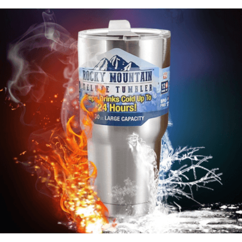 록키마운틴 900ml 대용량 스테인레스 텀블러, 텀블러단품+손잡이+빨대세트