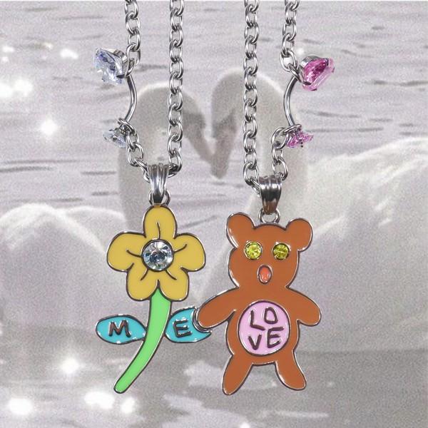 'Love me' couple necklace