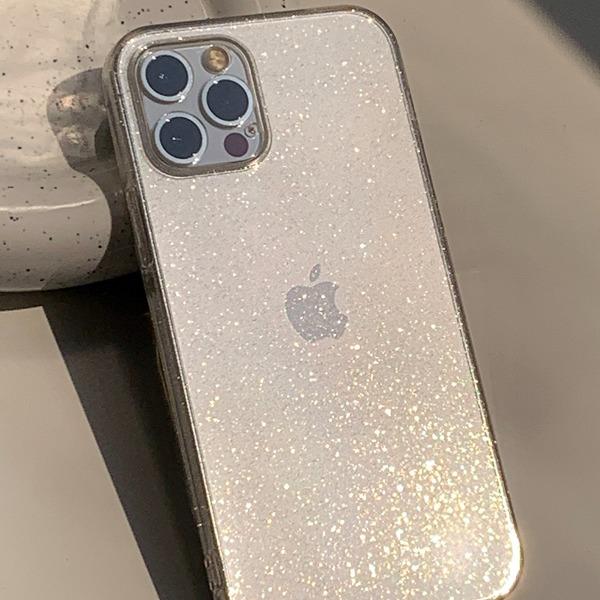 [아이폰전기종]투명 반짝이 글리터 아이폰케이스