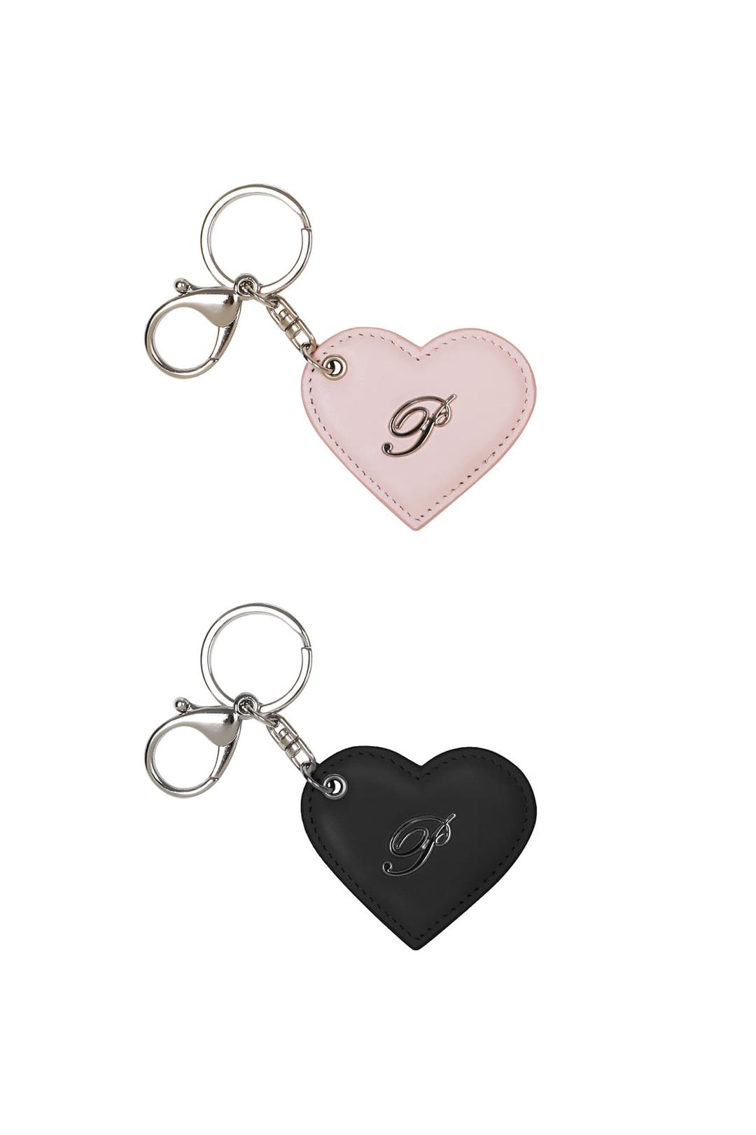 P LOGO HEART KEYRING