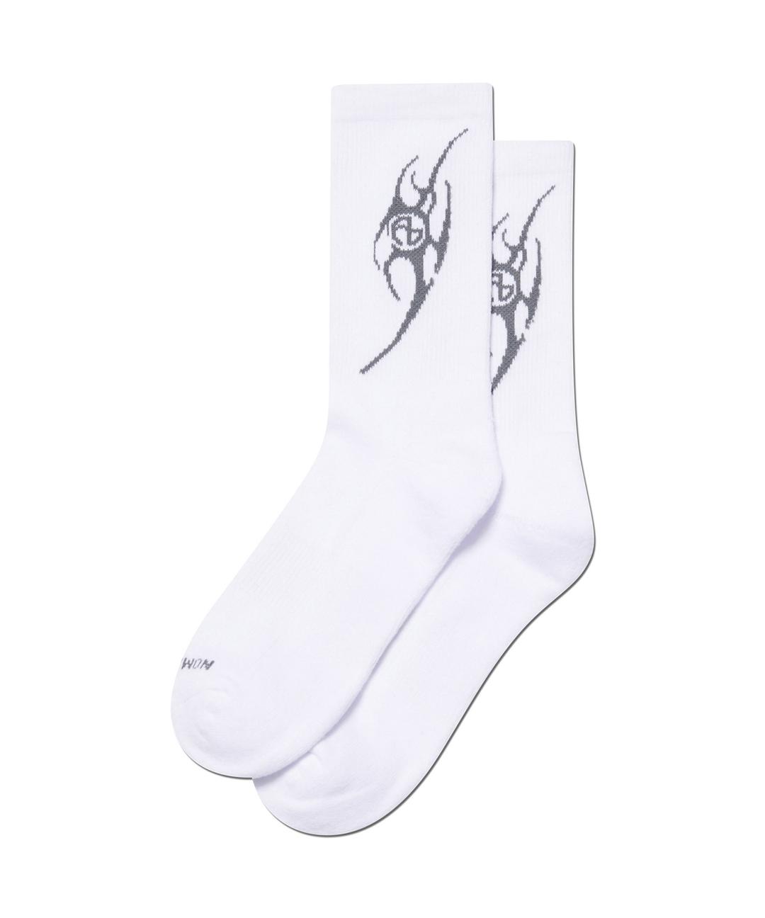NM TRIBAL SOCKS - WHITE
