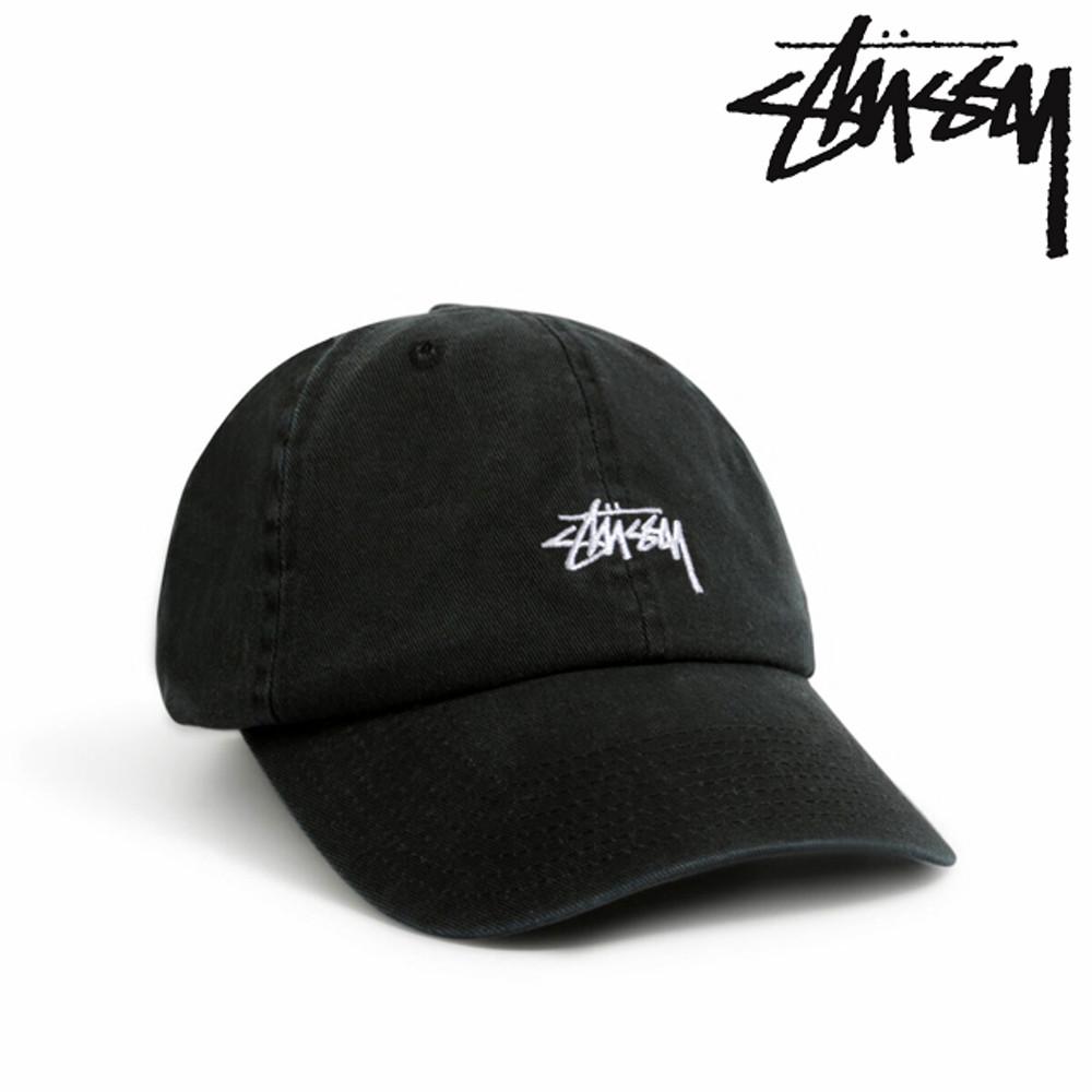 스투시 스톡 로우 프로파일 캡 볼캡 모자 블랙 STUSSY STOCK LOW PROFILE CAP