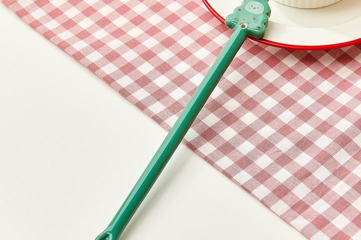 크리스마스 홀리졸리 시럽베어 도자기 머들러 트리