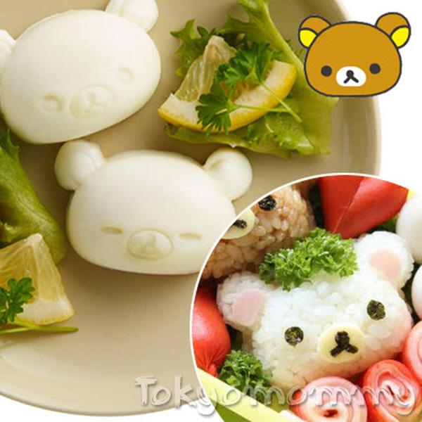 (일본)리락쿠마  달걀 성형틀 (2Pset)  미니 주먹밥 틀 로도 사용가능  삶은 계란 모양틀 성형틀 밥틀
