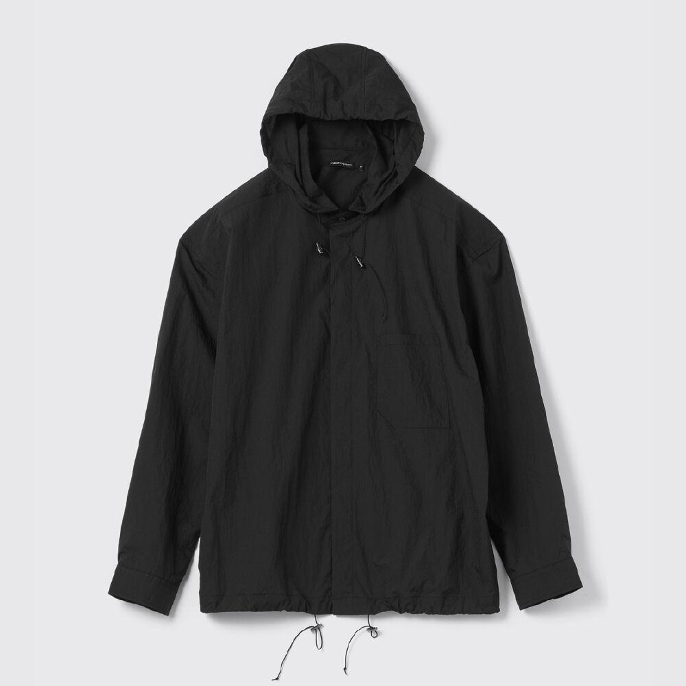 Hooded Shirt Ripstop Black