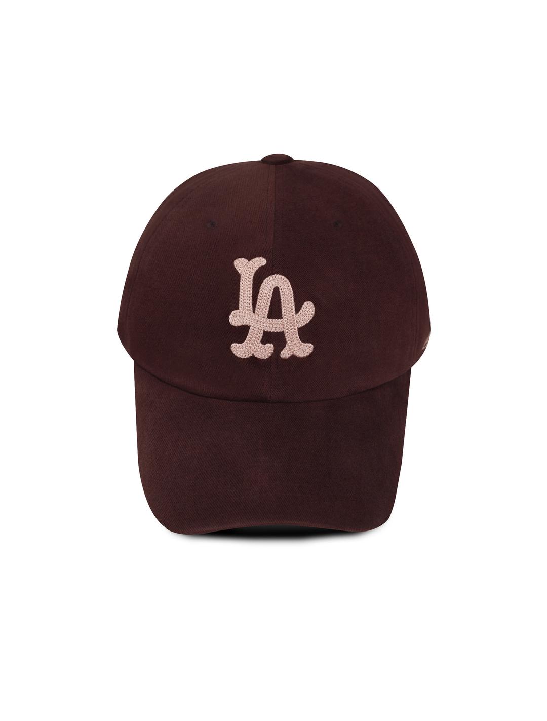 [NEW!] LA 체인 스티치 코튼 볼캡 - 와인 브라운