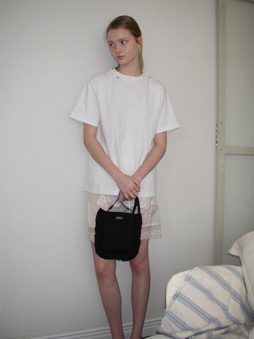 Rosette Tumbler Bag / Black