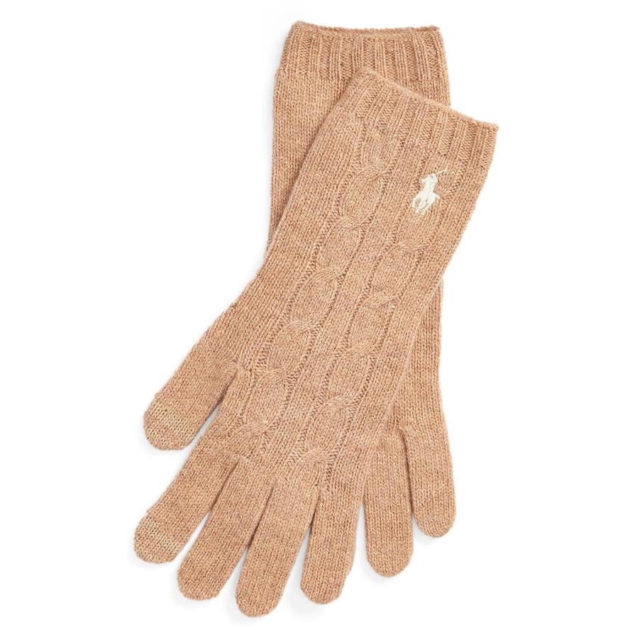 캐시미어 장갑 울 카멜 폴로 Polo Ralph Lauren Cashmere Wool Gloves Womens Camel 90116805