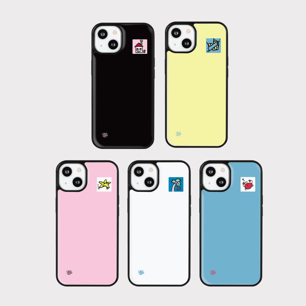 네모패치 에폭시 범퍼 폰케이스 (5types) iPhone 14