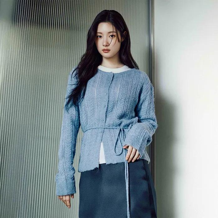 스카시 스트랩 가디건 NEK5WD911_2color