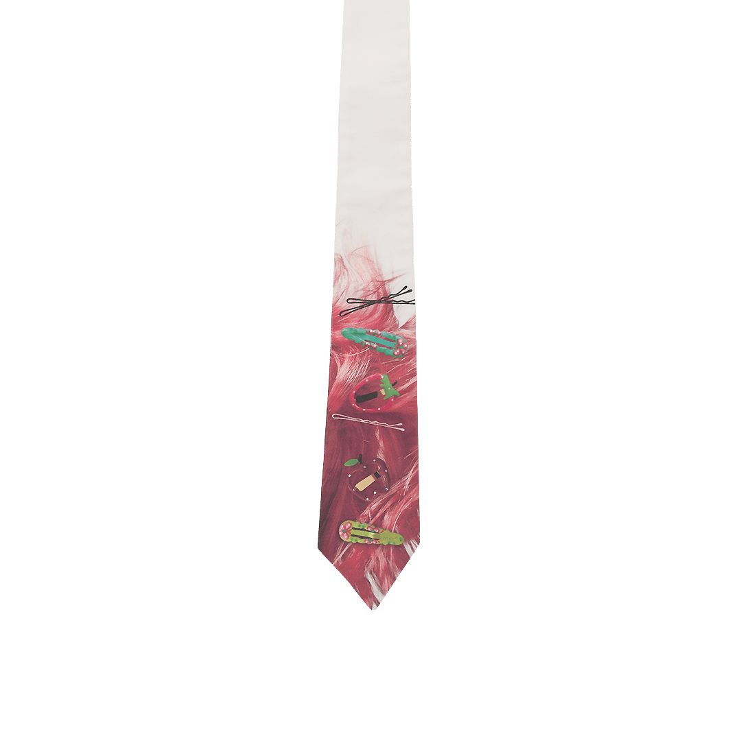Pink Hair Pin Tie