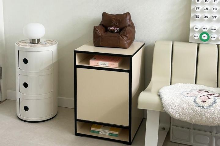 쿠폰가 9.2만 / 버터컬러 LPM 네스트 블랙 엣지 수납장 B타입