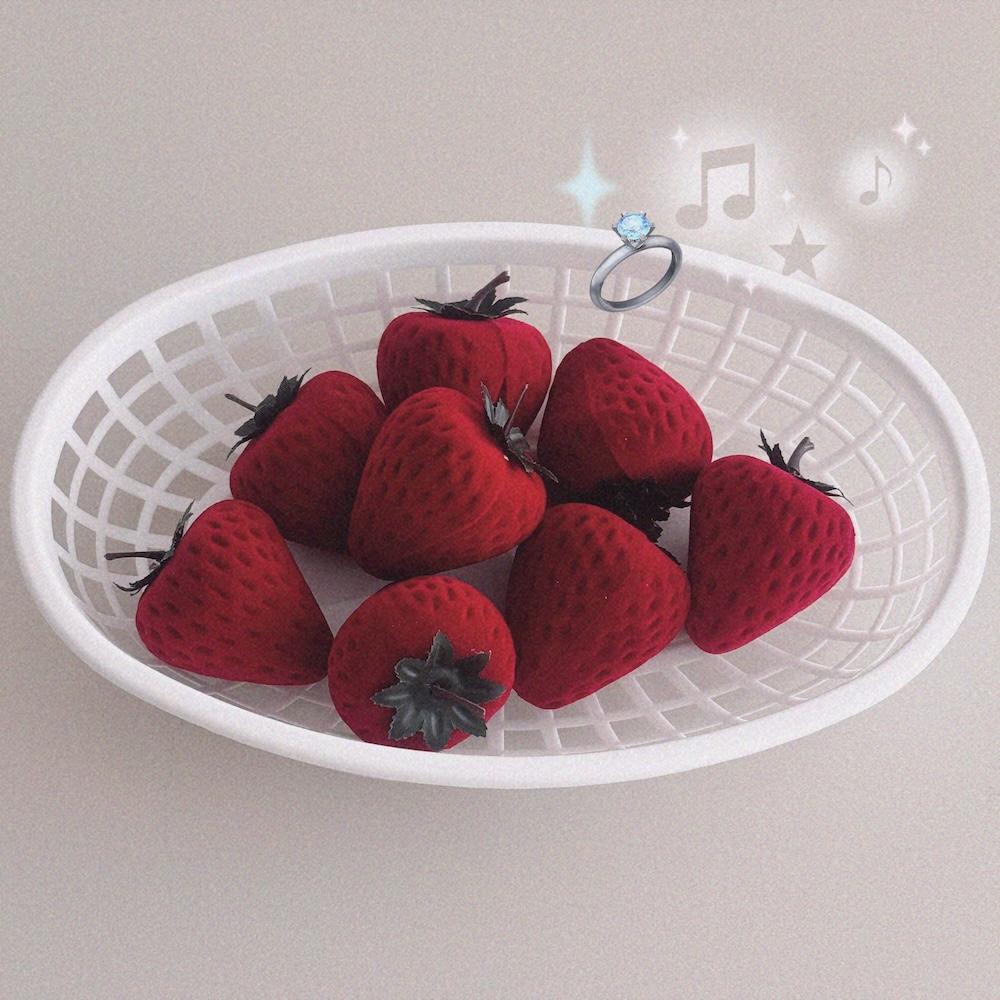 딸기 반지케이스