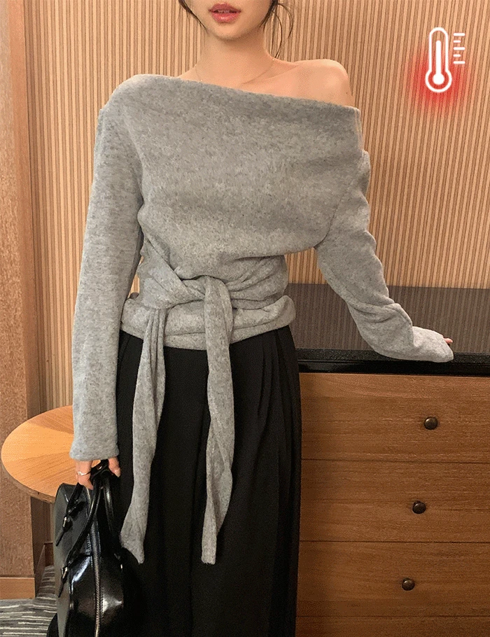 포근기모 톤즈 드레이프 랩티 (3color)